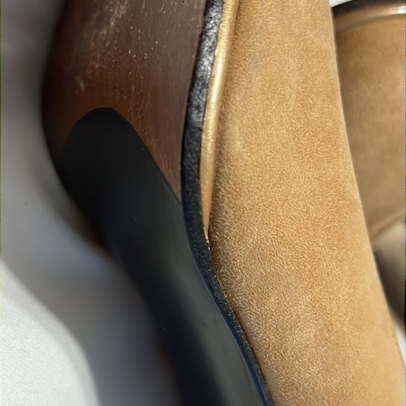 STUART WEITZMAN CAMEL SUEDE PUMPS, sz 7.5 BUSINESS, DRESS, LUXURY - Picture 8 of 12